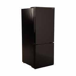 Furrion 12V RV Refrigerator w/ Freezer - Dual Swing Doors - 10.7 Cubic Feet - Black Glass Finish - FR34AD