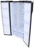 full fridge with freezer freestanding furrion arctic rv refrigerator w/ - side-by-side doors 15.6 cu ft 12v black glass