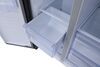 full fridge with freezer furrion arctic rv refrigerator w/ - side-by-side doors 15.6 cu ft 12v black glass