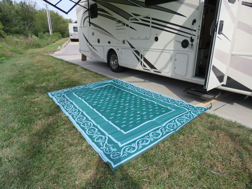 Faulkner Rv Mat - Vineyard - Green - 6' X 9' Faulkner Patio Accessories 