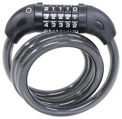 Resettable Combination Cable Lock - 3' 10" Long - 1/2" Diameter - PVC Covered Steel - FR53HJ