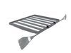 0  roof rack shovel carriers paddle ratcheting or mount for front runner slimline ii platform racks - side