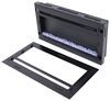 recessed mount fireplace flat front furrion rv electric with crystals - 34 inch wide black