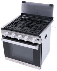 Furrion Propane RV Range with Glass Cover - 3 Burners - 21" Tall - Stainless Steel - FR97KR