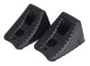wheel chock plastic flotool chocks for lawn mowers and off-road vehicles - up to 20 inch wheels qty 2
