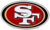 sports nfl san francisco 49ers hitch receiver cover - 2 inch and 1-1/4 class ii