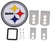 sports fits 1-1/4 and 2 inch hitch pittsburgh steelers round nfl trailer receiver cover