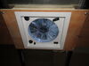 0  vent 12v fan reversible dometic fantastic roof w/ and thermostat - manual lift 14-1/4 inch x