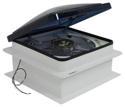 Dometic FanTastic Roof Vent w/ 12V Fan and Thermostat - Powered Lift - 14-1/4" x 14-1/4"