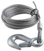 trailer winch wire rope fulton galvanized cable with hook - 25' x 3/16 inch 4 200 lbs