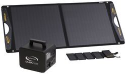 Go Power DuraCUBE Portable Power Station w/ 100 Watt Solar Panel and Solar Power Bank - GP49MR