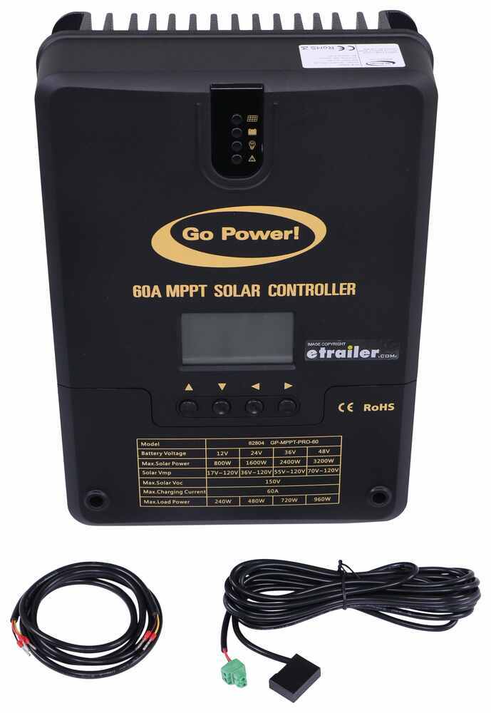 Go Power Mppt Solar Charge Controller Lcd Digital Display 60 Amp Go Power Solar Charge 3076