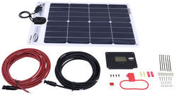 Go Power Solar Flex Charging System with Digital Solar Controller - 35 Watt Solar Panel - GP64ZR