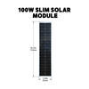 roof mounted solar kit 56l x 27w inch go power slim charging system with pwm controller and 100 watt panel