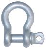 shackle only bow with screw pin - galvanized steel 3/8 inch diameter 1 500 lbs
