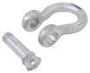 shackle only screw on bow with pin - galvanized steel 1 inch diameter 8 500 lbs