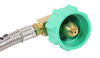 hose w shut-off valve pigtail hoses type 1 - male
