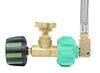 hoses type 1 - male gasstop emergency propane shut-off valve gauge w/ gasgear 12 inch hose acme connection