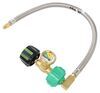 hose w shut-off valve pigtail hoses 1/4 inch - mif gs67fr