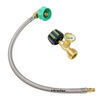 hoses 1/4 inch - mif gasstop emergency propane shut-off valve gauge w/ gasgear 18 hose acme connection