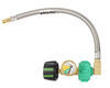 hose w shut-off valve pigtail hoses type 1 - male gs77fr