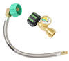 hose w shut-off valve pigtail hoses 1/4 inch - mif gs77fr