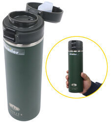 GSI Outdoors Insulated Water Bottle - Flip Lid - 24 fl oz - Stainless Steel - Red or Green - GSI25MV