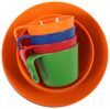 dishes dish sets gsi outdoors camping dinnerware set - 4 person polypropylene multicolor