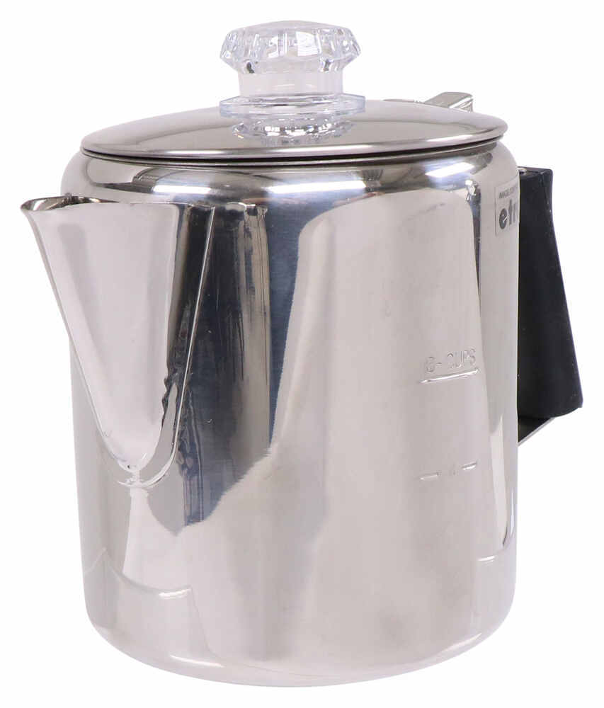 GSI Outdoors Glacier Stainless 3 cup Coffee Percolator with Silicone Handle