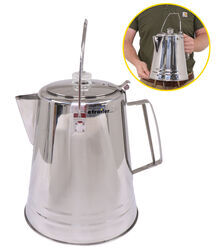 GSI Outdoors Camping Coffee Percolator - Stainless Steel - 36 Cups - GSI46MV
