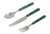 GSI Outdoors pioneer enamelware cutlery set.