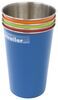 drinkware gsi outdoors pint glass set - stainless steel 17 fl oz qty 4
