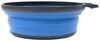 dishes collapsible gsi outdoors bowl with lid - 6 inch diameter silicone blue