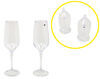 drinkware nesting shatter-resistant gsi outdoors champagne flute set - collapsible 6 fl oz qty 2