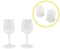 GSI Outdoors White Wine Glass Set - Collapsible - 9.3 fl oz - Qty 2