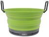 cookware non-stick scratch-resistant gsi outdoors collapsible camping pot - 3 liters silicone and anodized aluminum green