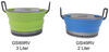 cookware pots gsi outdoors collapsible camping pot - 3 liters silicone and anodized aluminum green