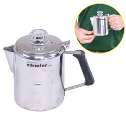 GSI Outdoors Camping Coffee Percolator - Stainless Steel - 3 Cups - GSI88MV