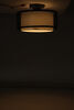0  ceiling light fixture warm white gustafson 12v rv led w/ shade - 5 inch diameter black