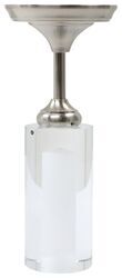 Gustafson 12V RV LED Pendant Light w/ Light Shade - 11" Tall - Clear/Satin Nickel - GUS62VR