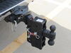 0  adjustable ball mount 12000 lbs gtw gen-y phantom 2-ball w/ stacked receivers - 2 inch hitch 9 drop/rise 12k
