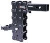 adjustable ball mount 7000 lbs gtw gen-y rebel x w/ stacked receivers for 2 inch hitch - 10 drop/rise 7k
