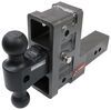 adjustable ball mount 21000 lbs gtw gen-y 2-ball w/ stacked receivers - 2-1/2 inch hitch 6 drop/rise 21k