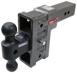 Gen-Y Adjustable 2-Ball Mount w/ Stacked Receivers - 2-1/2" Hitch - 6" Drop/Rise - 21K - GY65FR