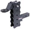 adjustable ball mount no gen-y rebel w/ stacked receivers - 2 inch hitch 9 drop/7-1/2 rise 5k
