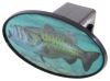 hunting and fishing standard bass 2 inch trailer hitch receiver cover - abs plastic