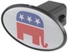 fits 2 inch hitch standard republican elephant trailer receiver cover - abs plastic
