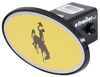 collegiate sports fits 2 inch hitch wyoming cowboys ncaa trailer receiver cover - abs plastic