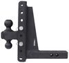 adjustable ball mount drop - 11 inch rise bulletproof hitches 2-ball for 2 hitch 11-1/4 11-1/2 22k