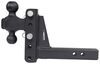 adjustable ball mount drop - 5 inch rise bulletproof hitches 2-ball for 2 hitch 5-1/4 5-1/2 22 000 lbs